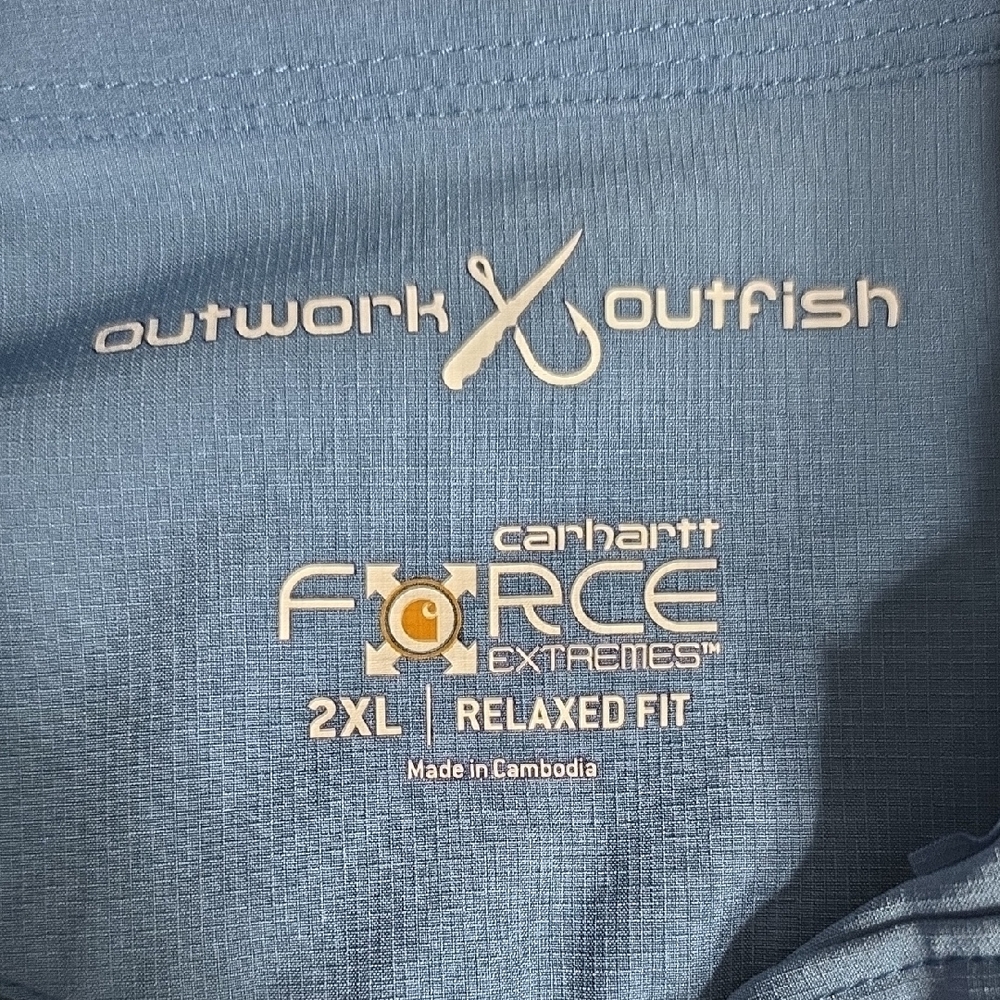 Carhartt Force Extremes Angler Shirt - 2XL Relaxed Fit - Picture 3 of 9